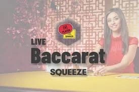 Live Dealer logo of Baccarat Squeeze from Evolution at Betico Casino