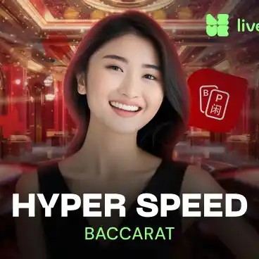 Hyper Speed Baccarat slot logo by Evolution at Betico Casino