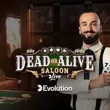 Dead or Alive: Saloon online game logo by Evolution on betico-ca.com